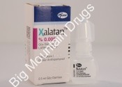 Xalatan eye drops Pfizer