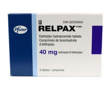 relpax 40mg Pfizer