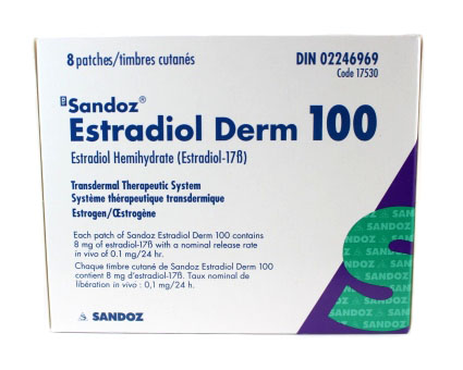 Sandoz Estradiol derm 100 mcg 