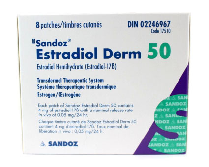Estradiol-17B 50 mcg 
