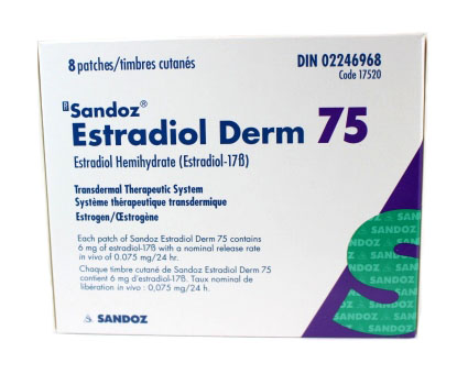 Sandoz Estradiol derm 75 mcg 